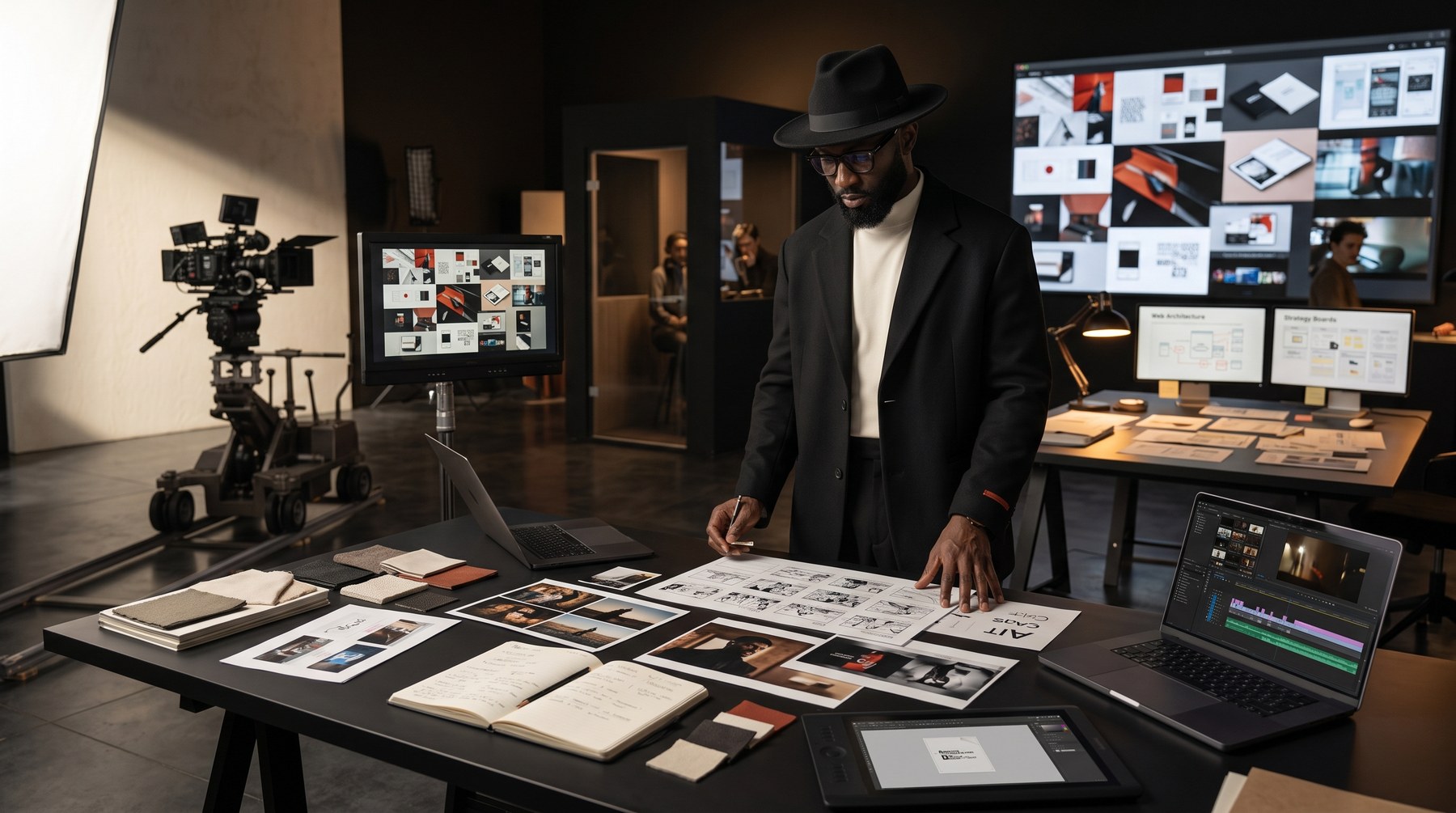 Direction artistique NewTouch — storyboard, montage et conception digitale